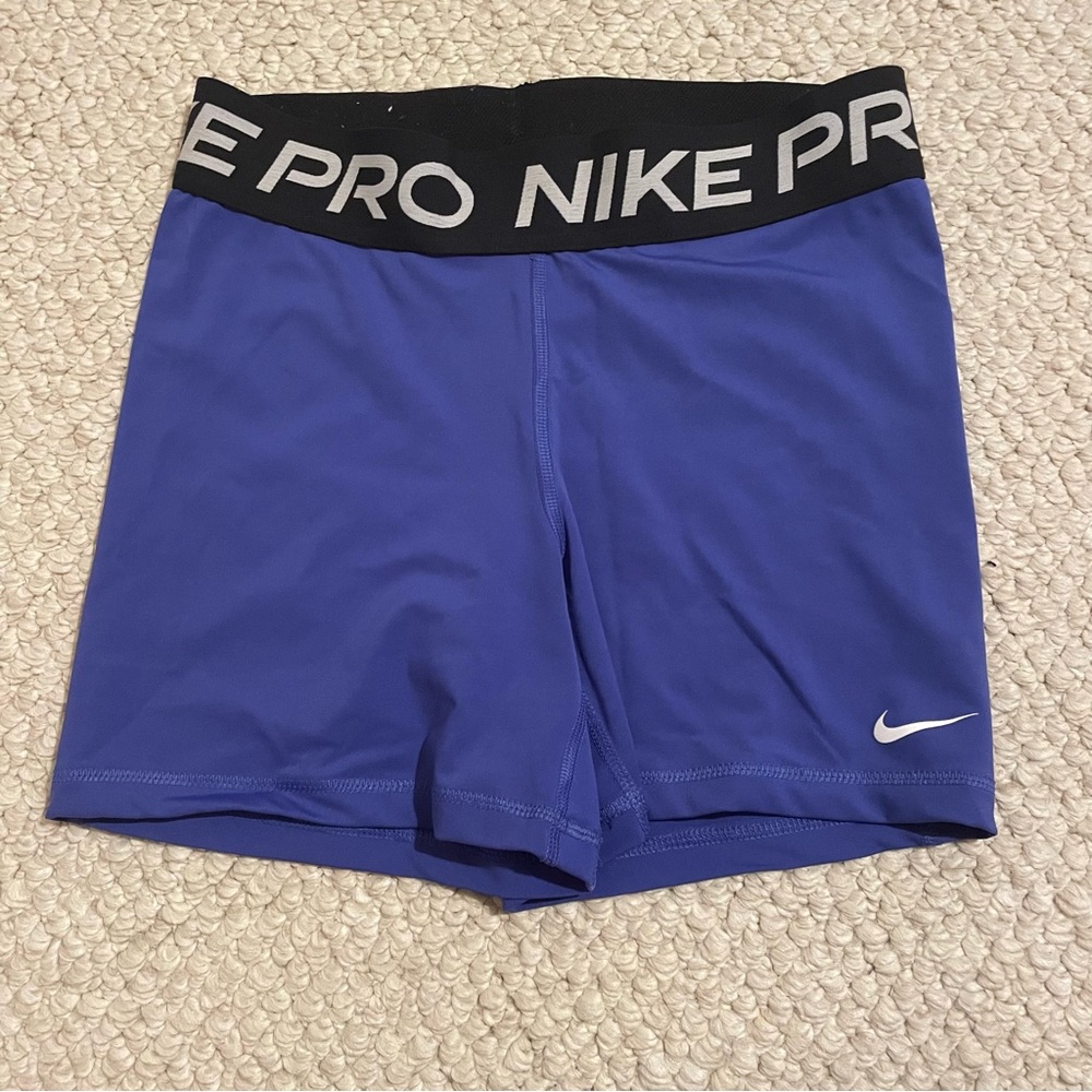 Nike Pro Nike Women's Pro 3" Training Shorts blue black medium
